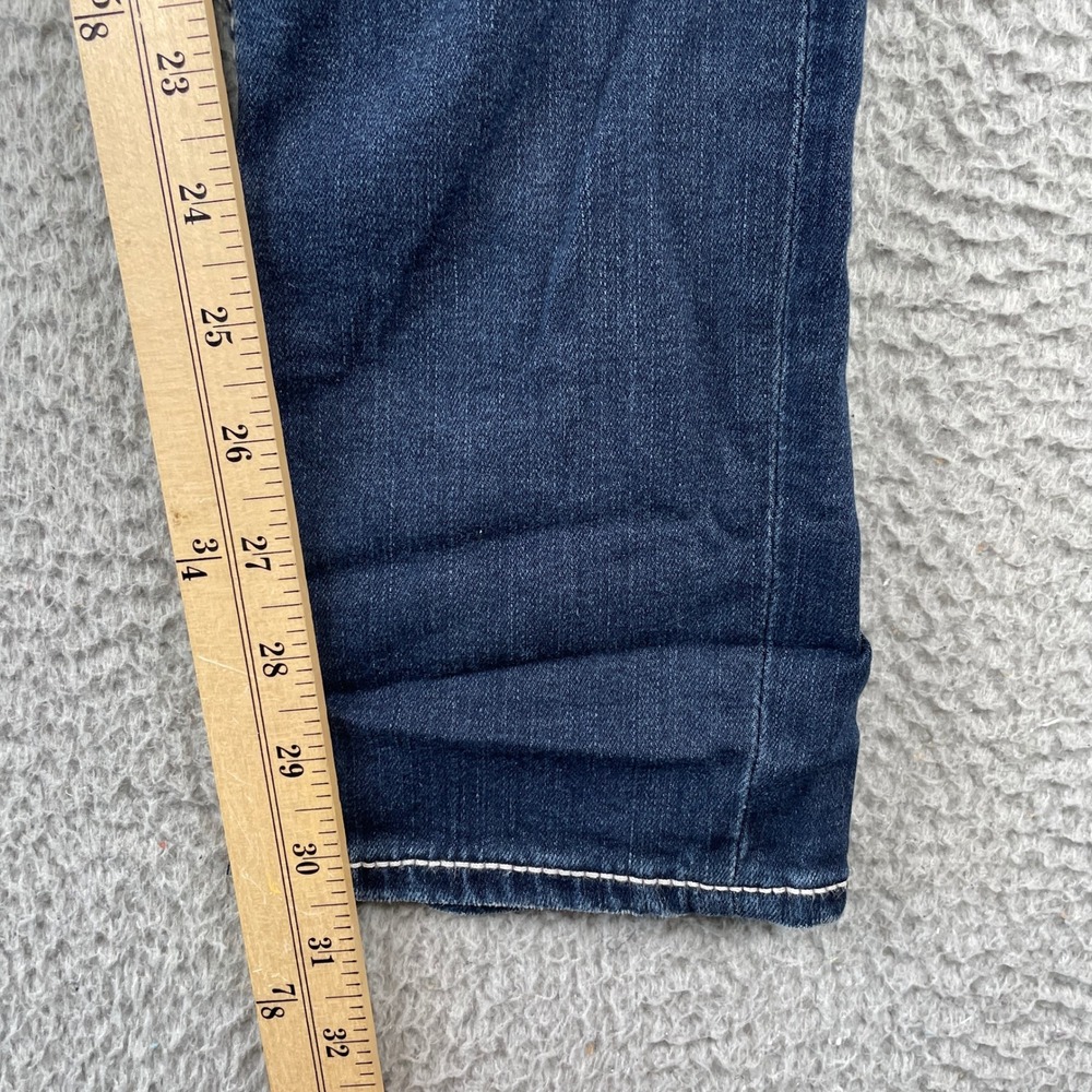Big Star Jeans Womens 26R Blue Liv Skinny Low Rise Thick Stitch Denim Stretch - Picture 5 of 9